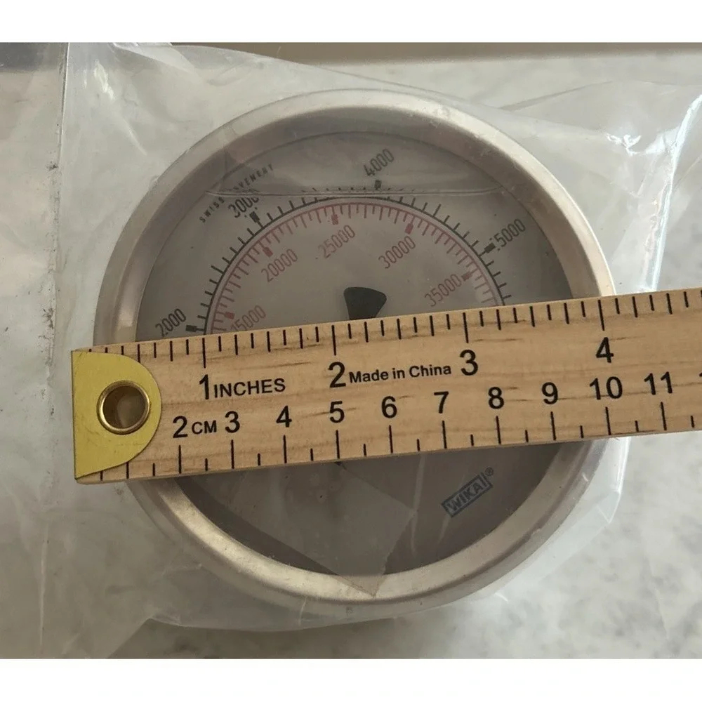 WIKA 0-6000psi Pressure Gauge Bottom Mount 1/2